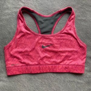 Pink Marbled Nike Sports Bra